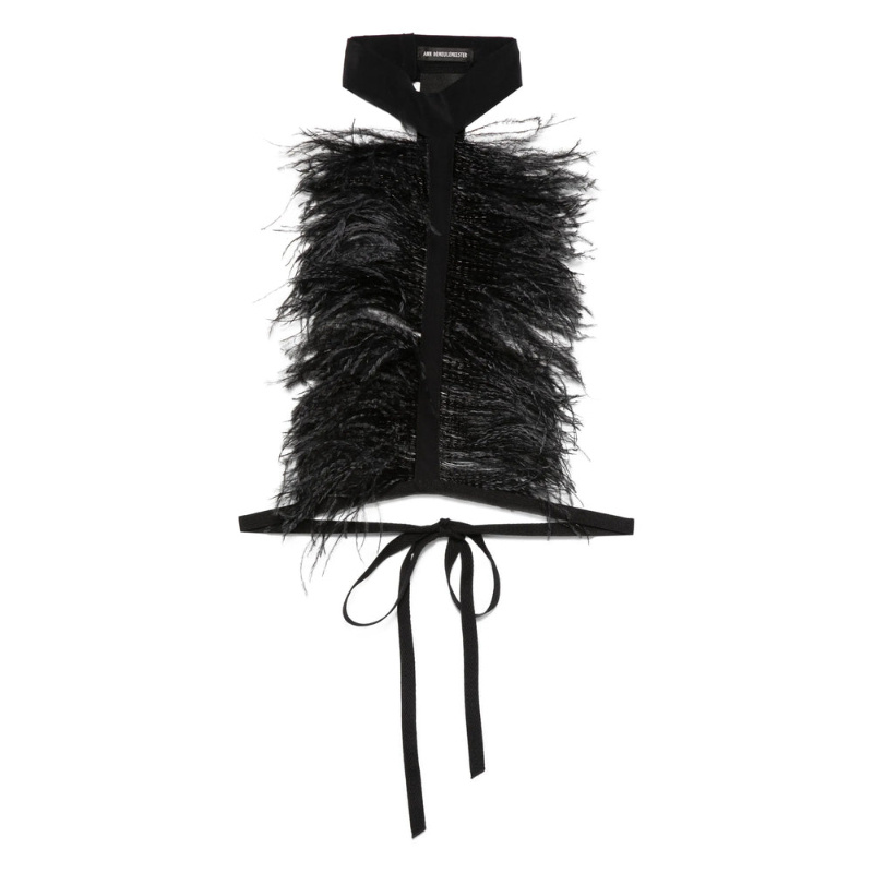 Ann Demeulemeester Detailed Laces In Black