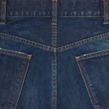 Celine Belt-loop Jeans In Blue