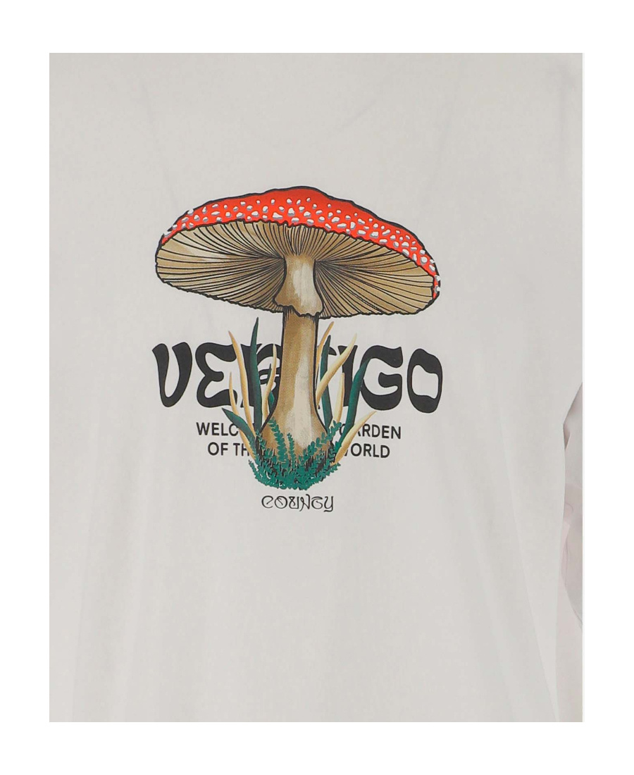 Marcelo Burlon County Of Milan Graphic-print Organic-cotton T-shirt In White