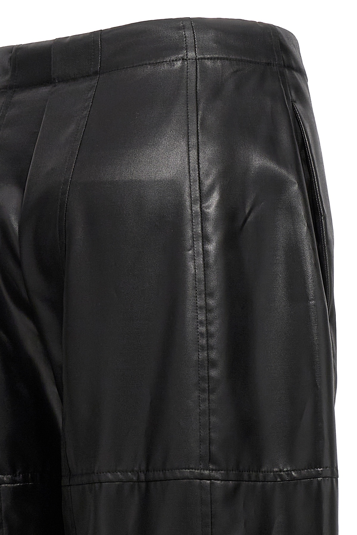 Jil Sander High-waisted Straight-leg Trousers In Black