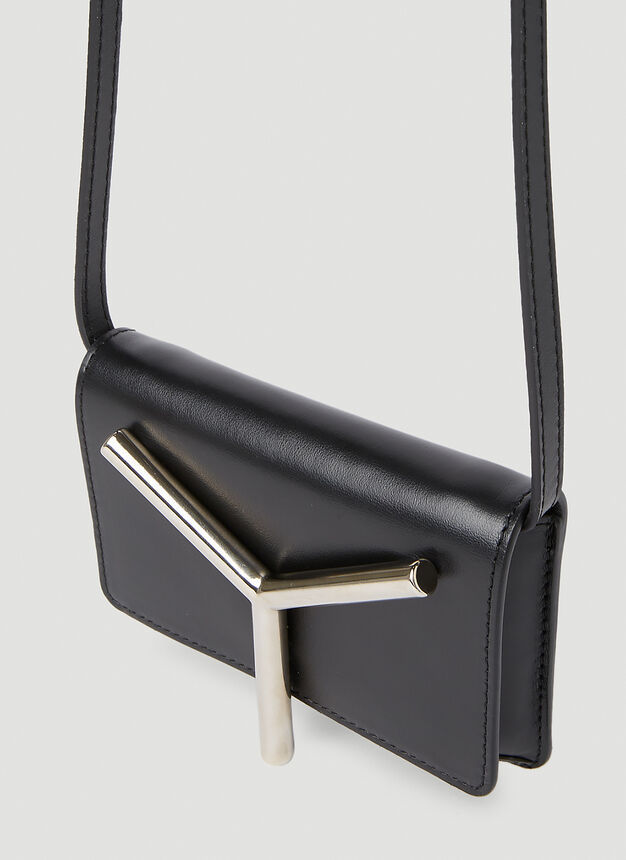 Y/project Logo Shoulder Bag In White