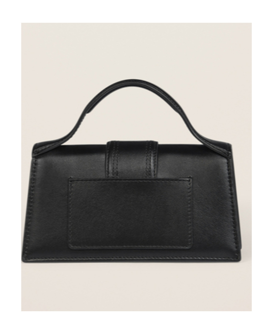 Jacquemus Le Bambino Small Leather Shoulder Bag In Black