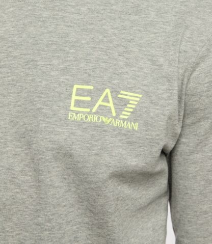 Ea7 Logo T-shirt In Gray