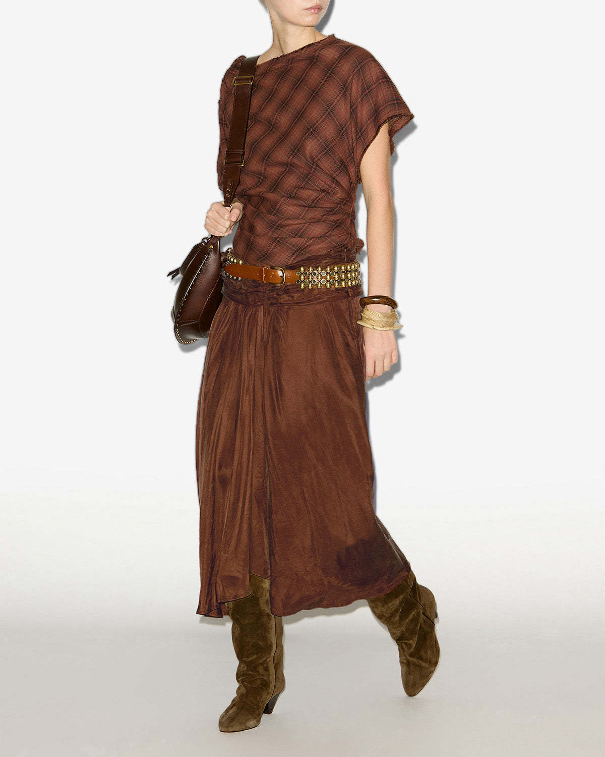 Isabel Marant Étoile Neyela Top Dark Bronze In Brown