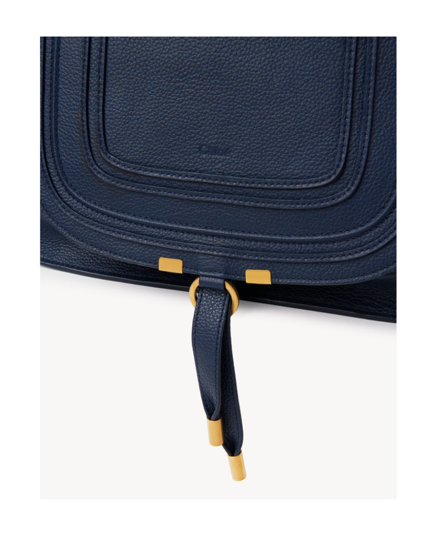 Chloé Marcie Leather Tote Bag In Black
