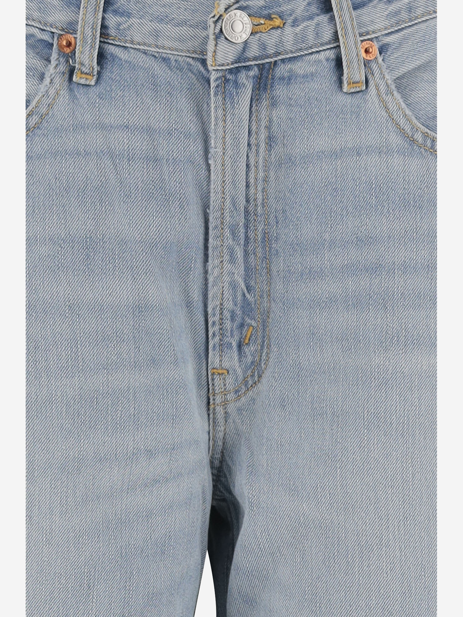 Re/done Cotton And Lyocell Jeans In Blue