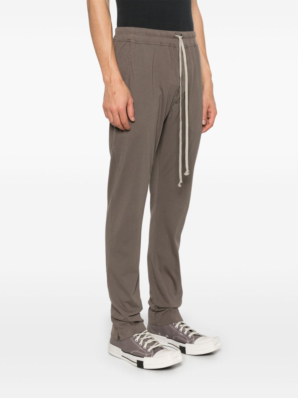 Rick Owens Drkshdw Dust Grey Berlin Track Trousers In Green