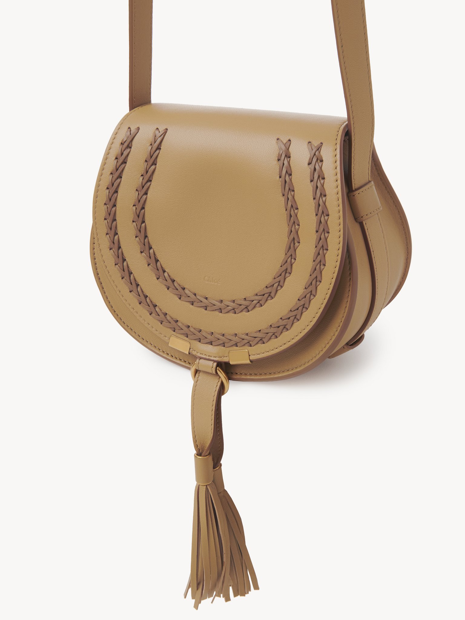 Chloé Small Marcie Leather Bag In Green