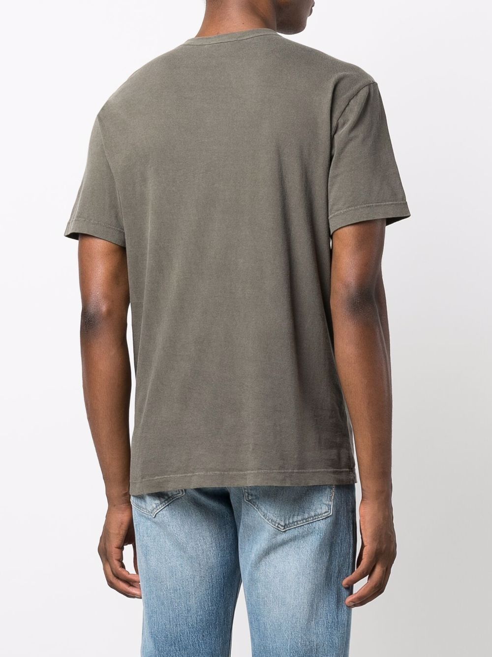 Shop James Perse Crew Neck T-shirt In Black