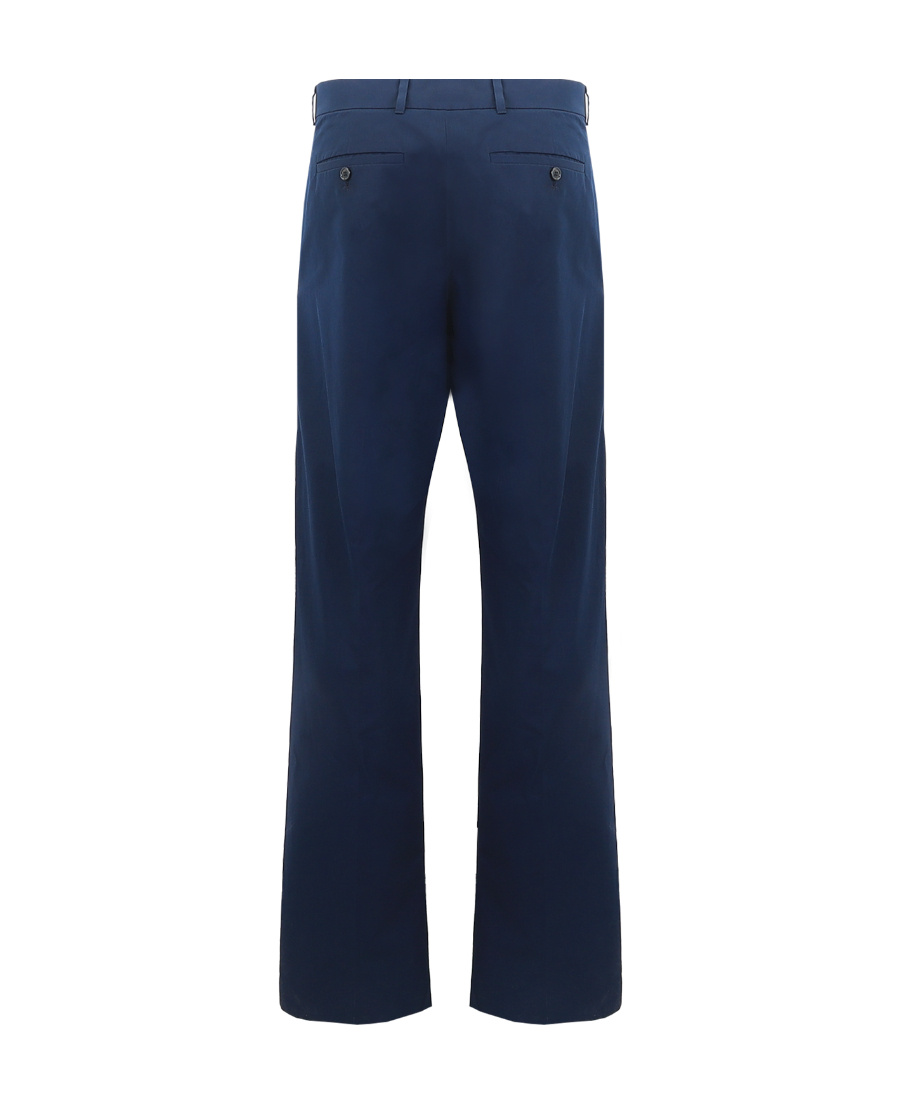 Alexander Mcqueen Drawstring-waist Cotton Trousers In Black