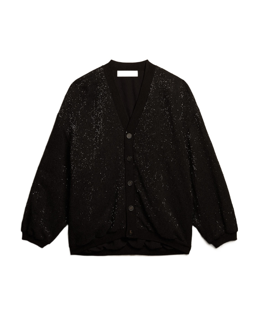 Golden Goose Sequin-embellished Cardigan In Black