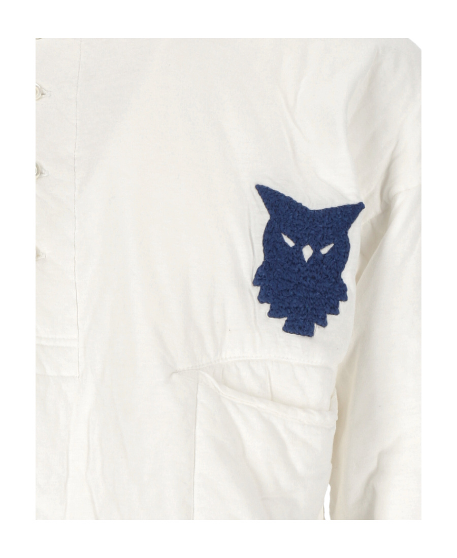 Maison Margiela Embroidered-bird Sweatshirt In White