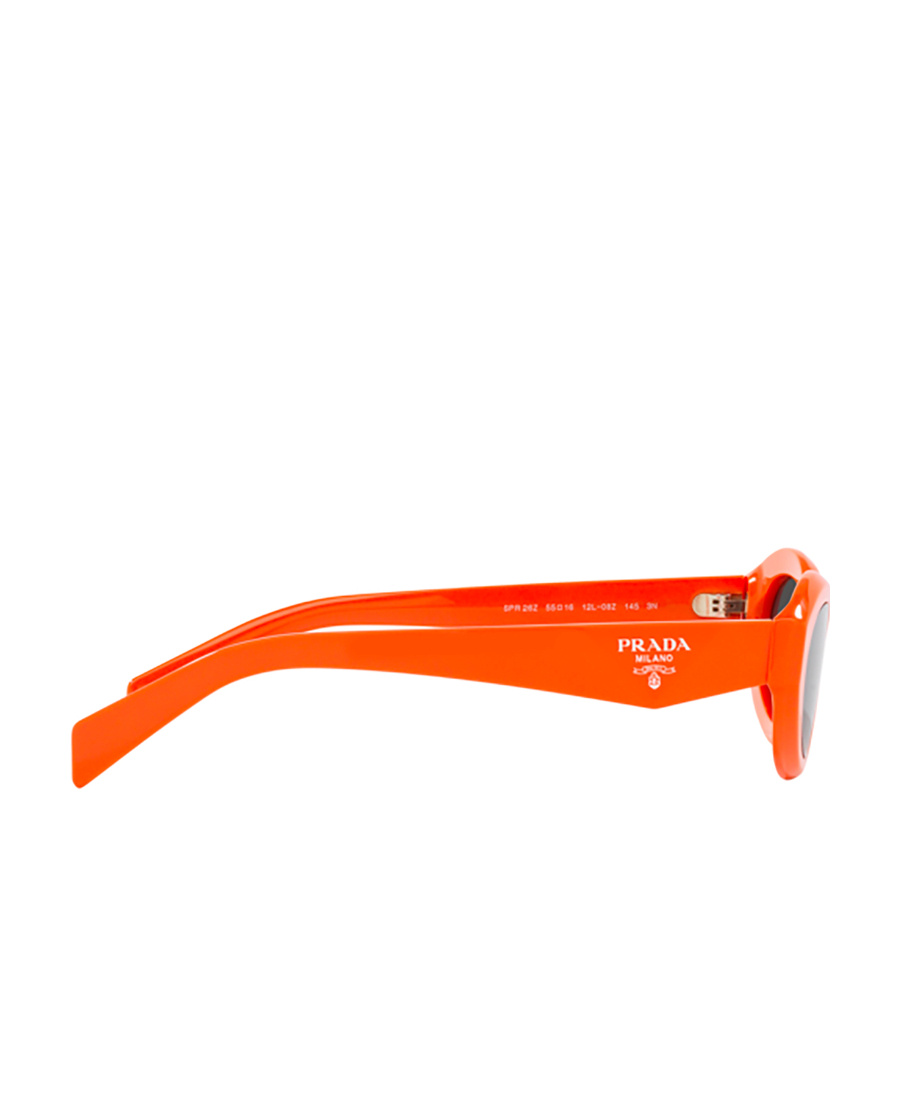 Prada Eyewear Oval-frame Sunglasses In Black