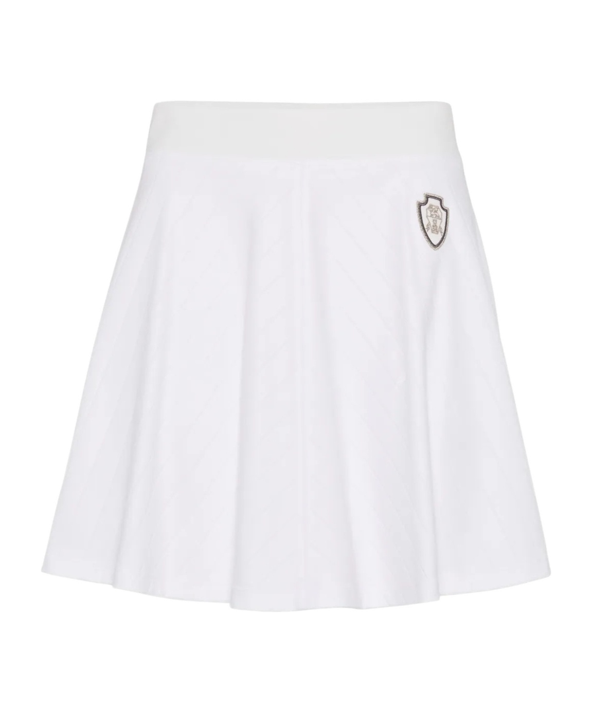 Brunello Cucinelli Elastic Waist Skirt In White