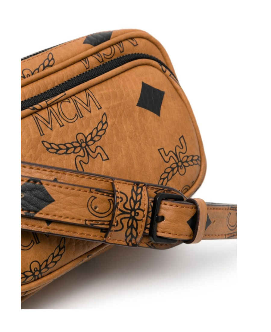 Mcm Aren Wristlet Mini Crossbody Bag In Brown