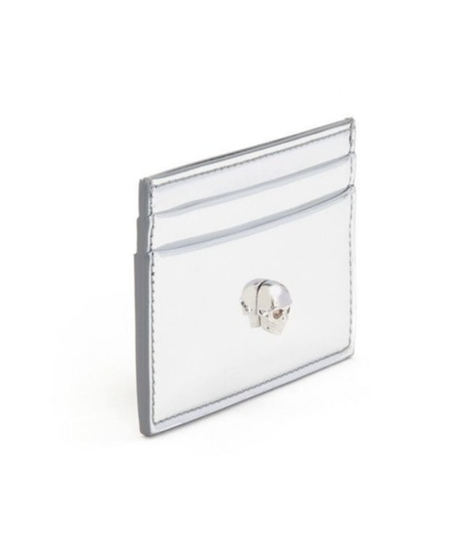 Alexander Mcqueen Skull-appliqué Rectangle-shape Cardholder In White