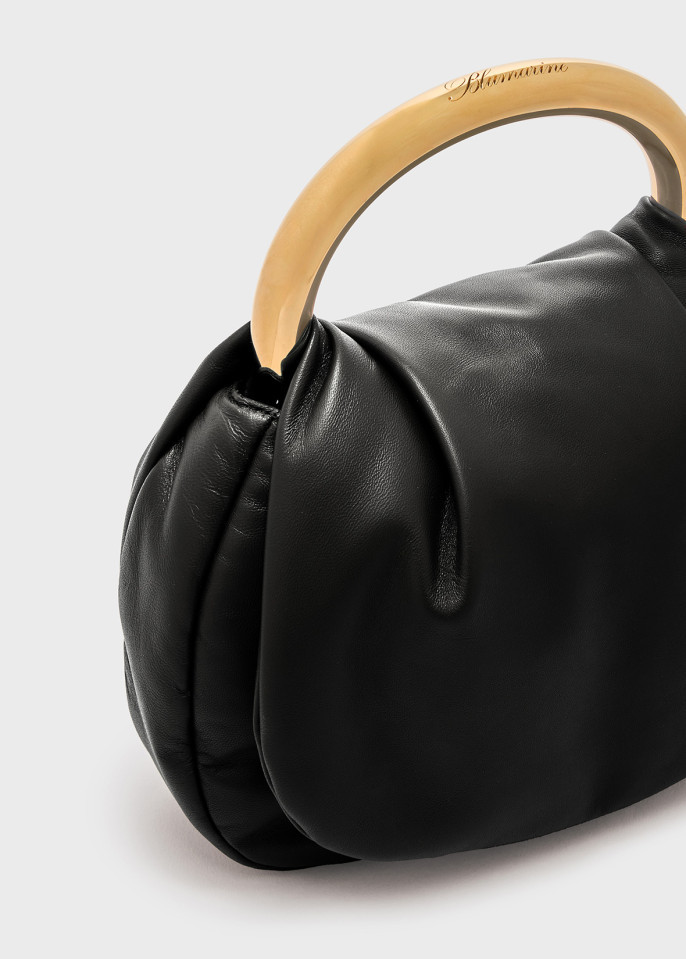 Blumarine Ring Tote Bag In Black