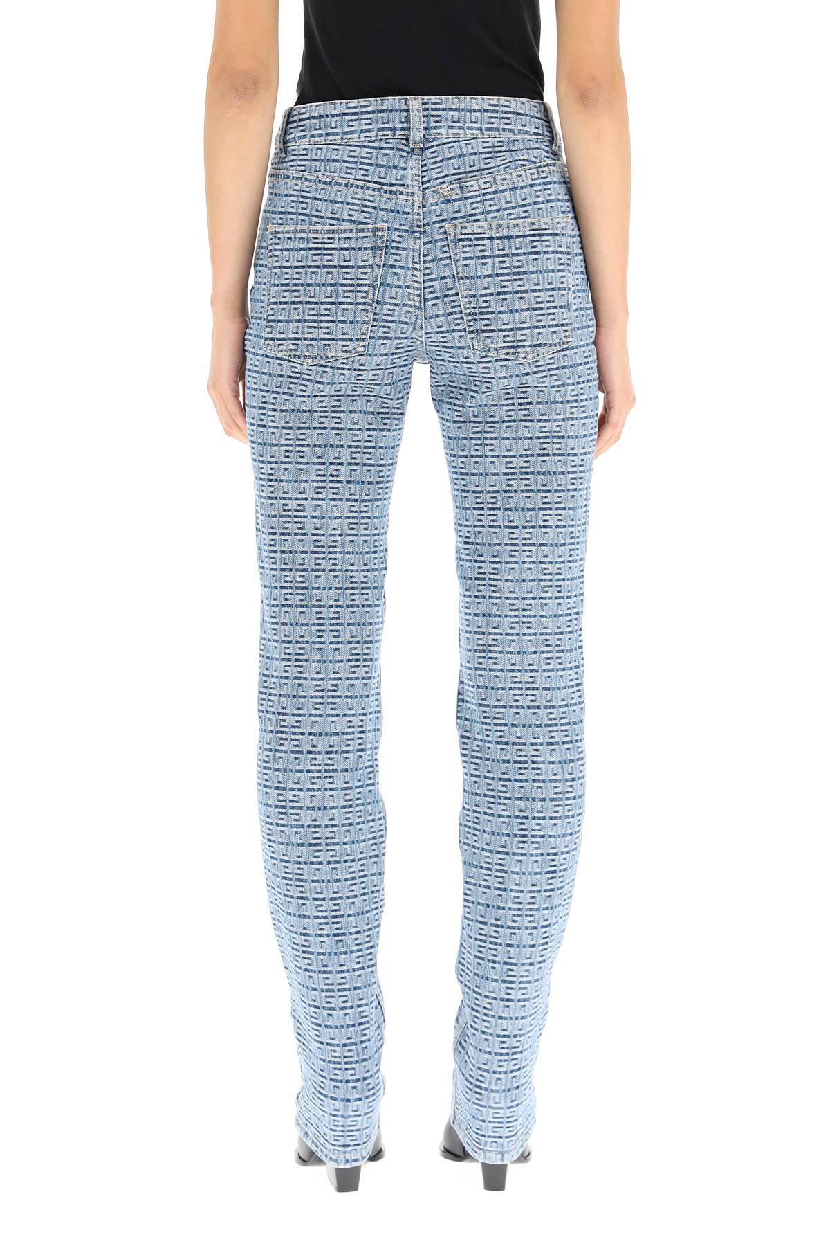 Givenchy 4g Motif Slim-fit Trousers In Blue