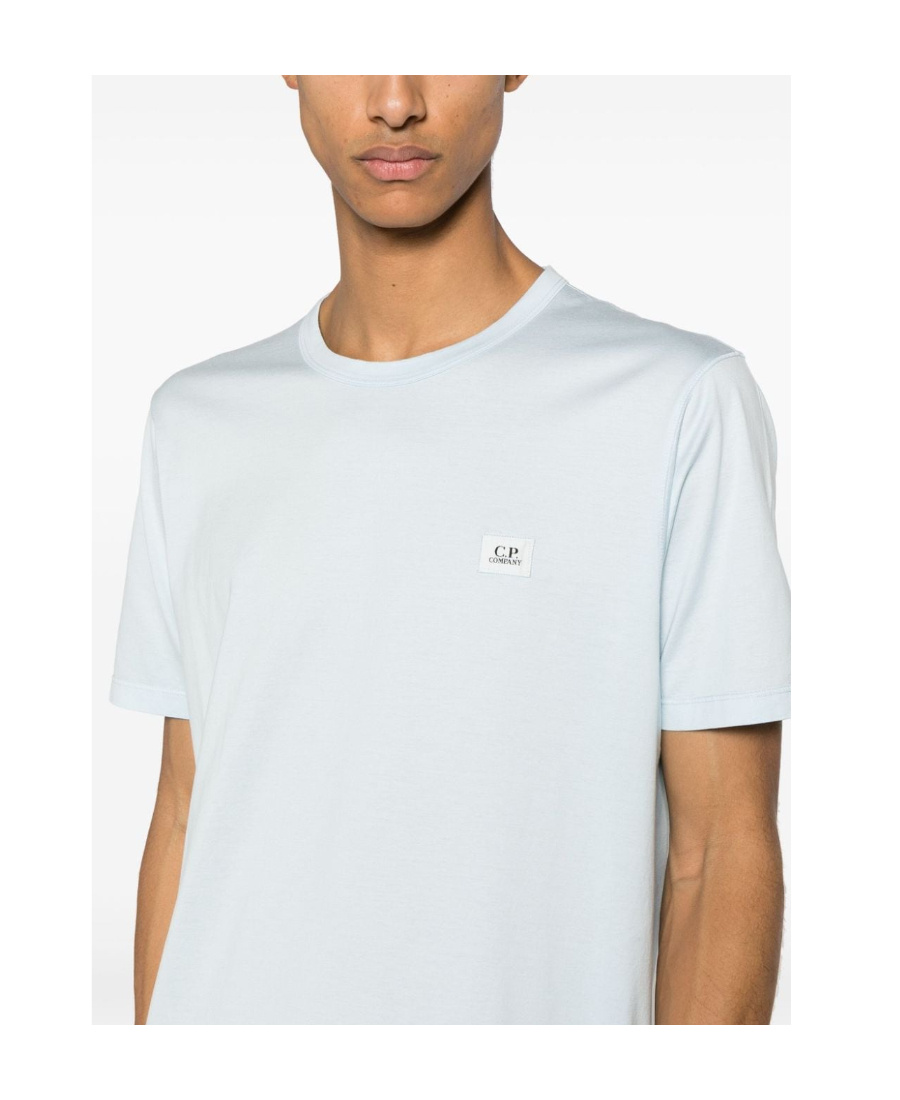 C.p. Company Logo-patch Cotton T-shirt In White