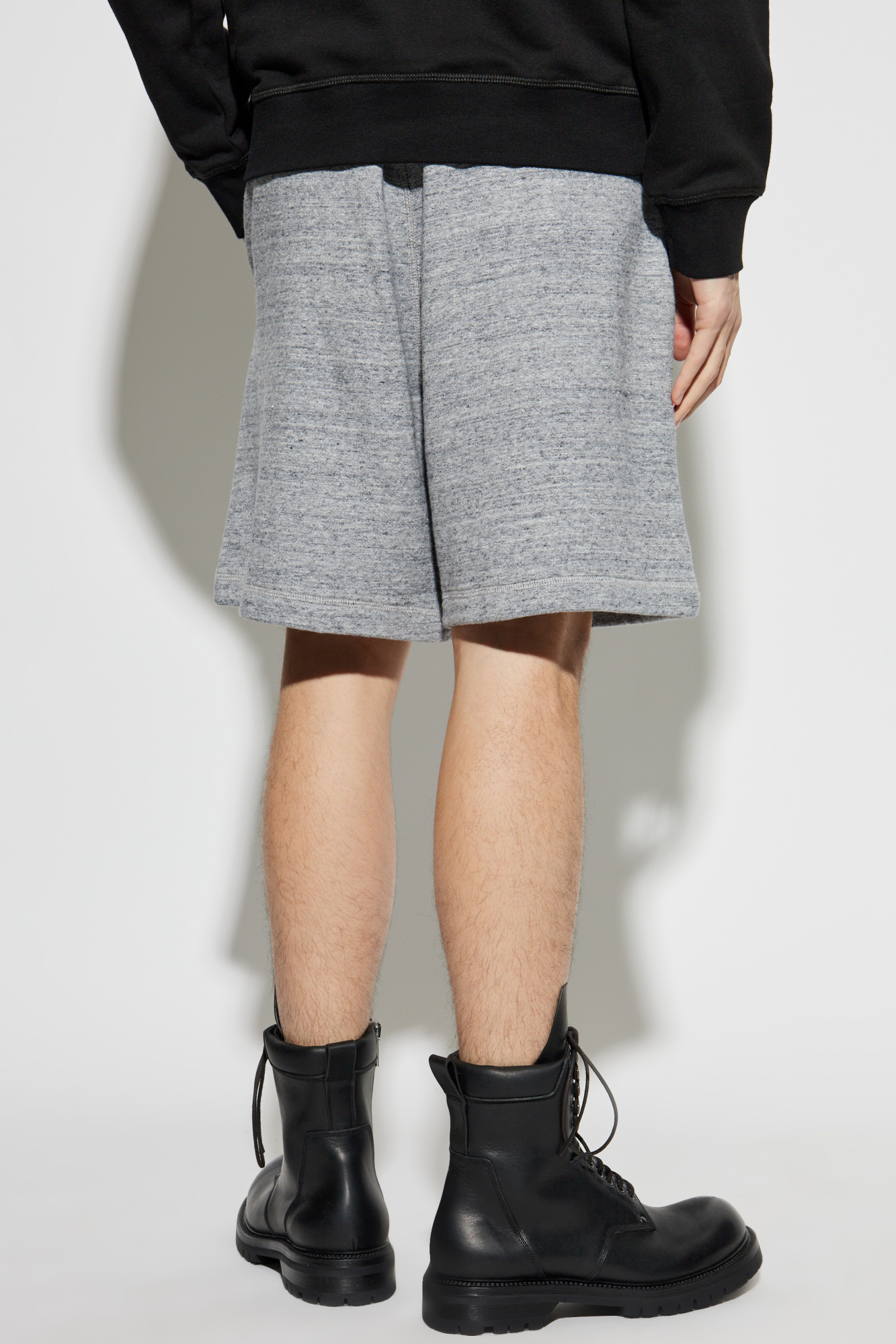 Dsquared2 Logo-print Athletic Shorts In Gray