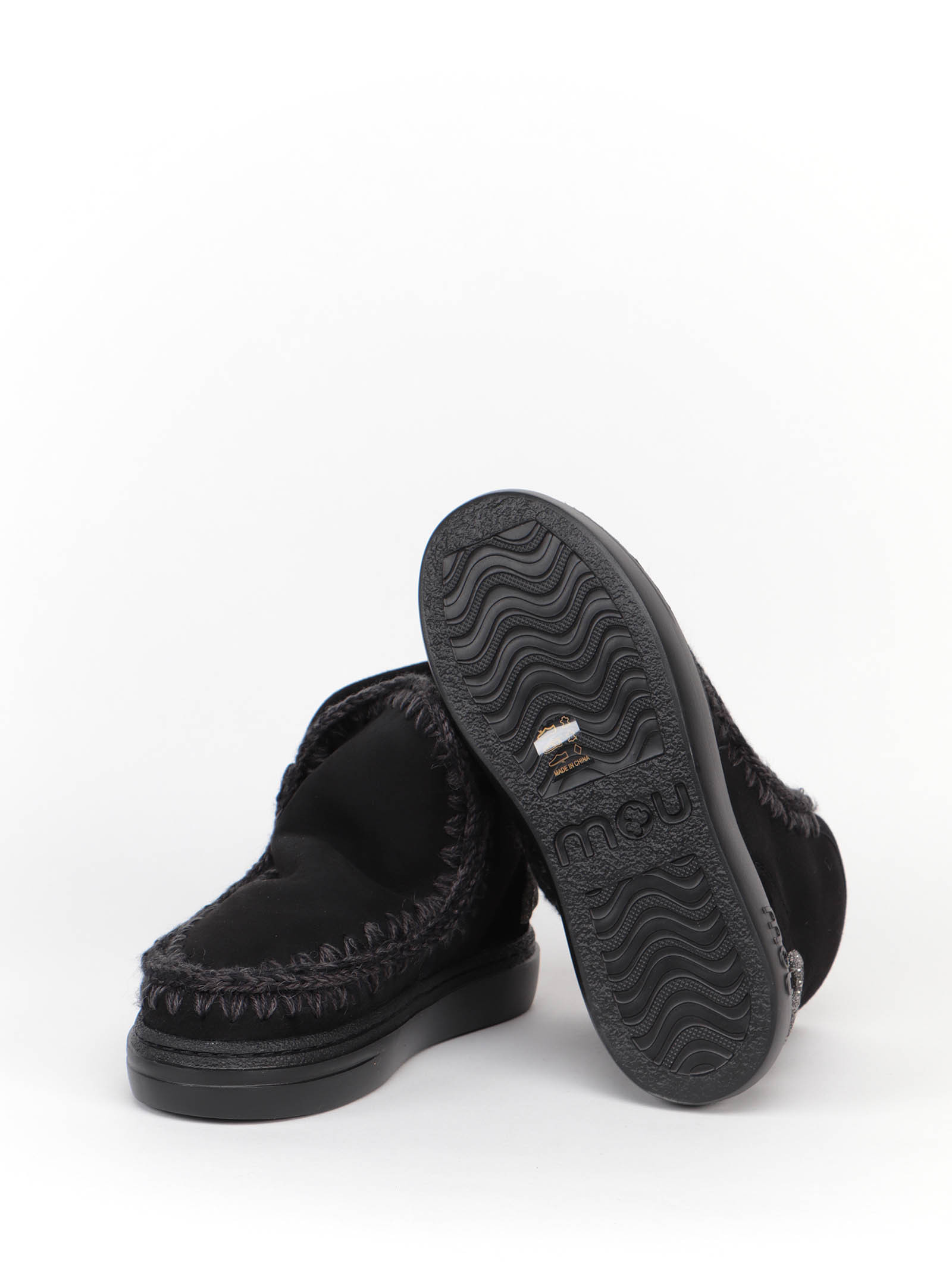 Mou Eskimo Leather Boots In Black