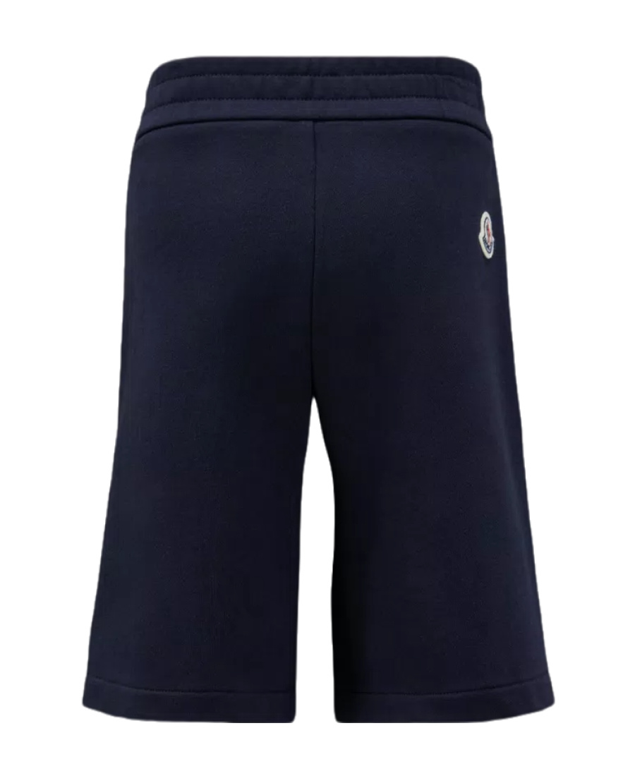 Moncler Logo-patch Detail Shorts In Blue