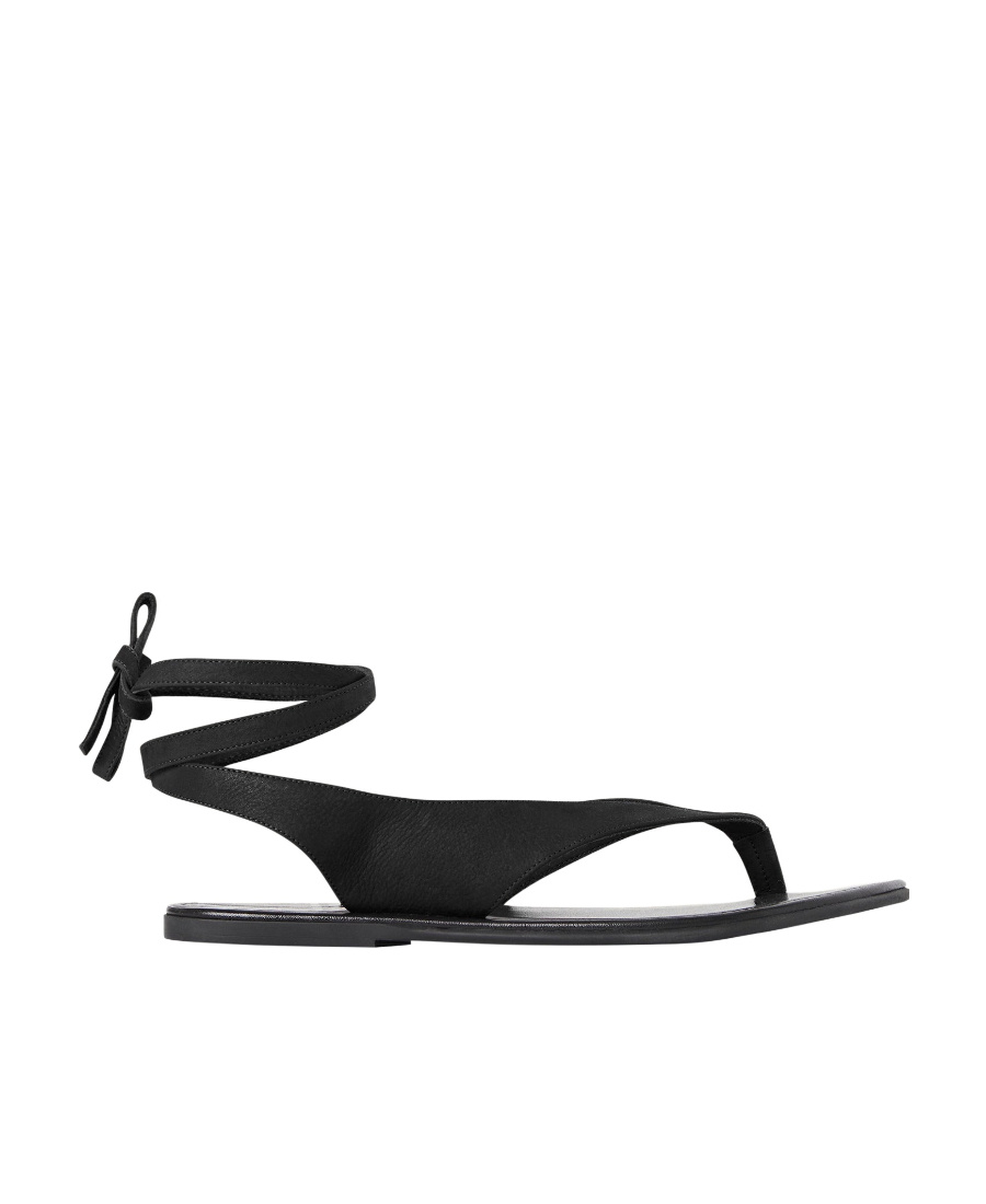 The Row Clim-toed Sandals In Black