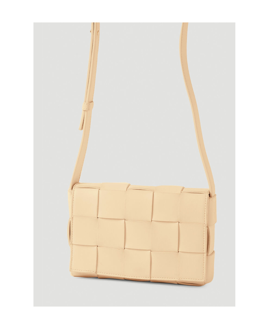 Bottega Veneta Small Cassette Shoulder Bag In Nude