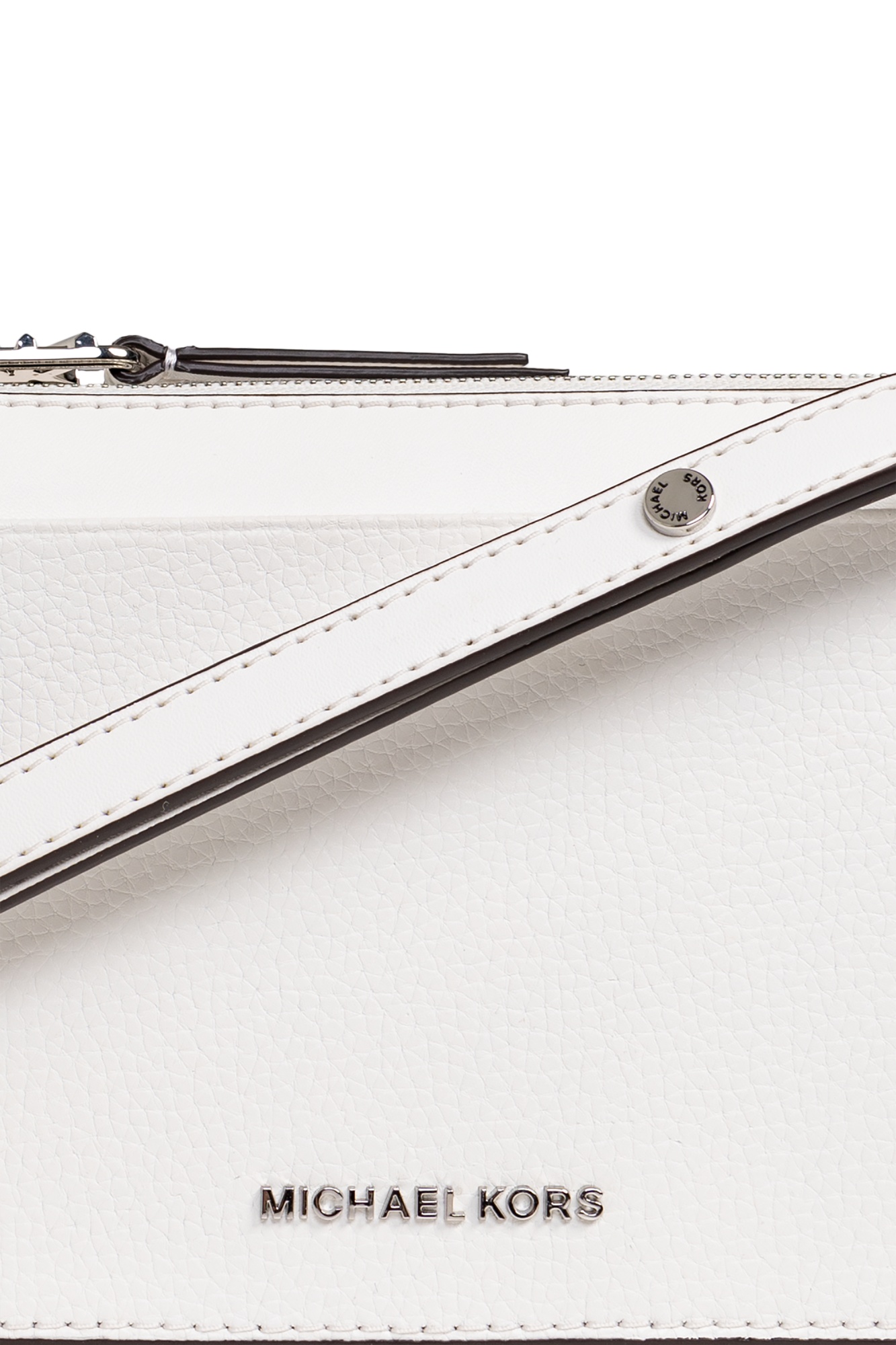 Michael Michael Kors Empire Leather Shoulder Bag In White