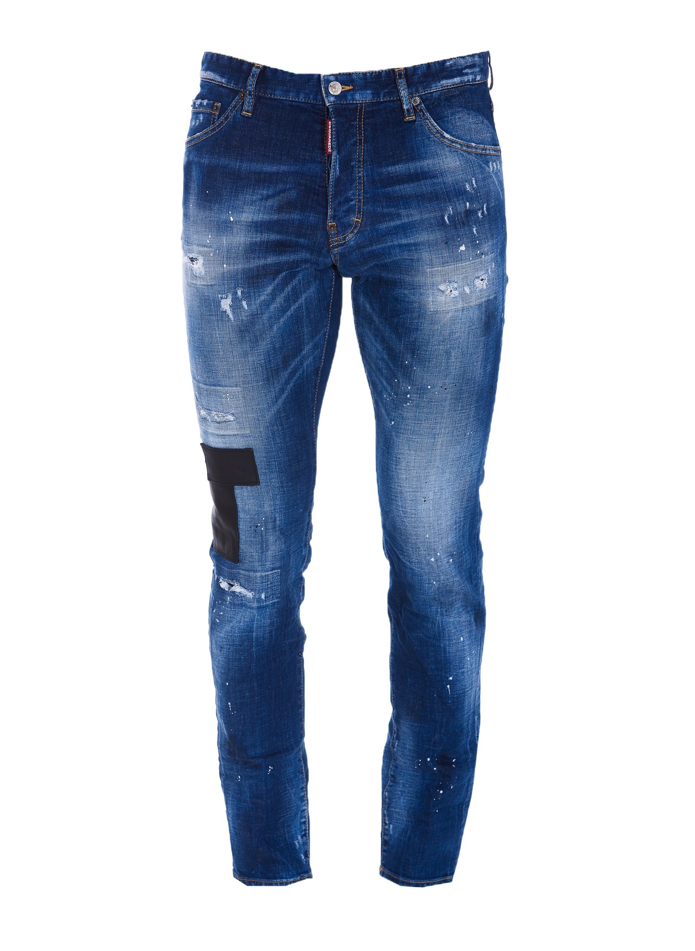 Dsquared2 Distressed Slim-fit Jeans In Blue
