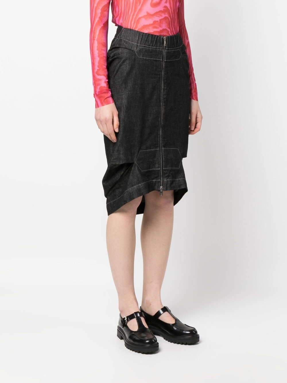 Vivienne Westwood Denim Skirt In Black