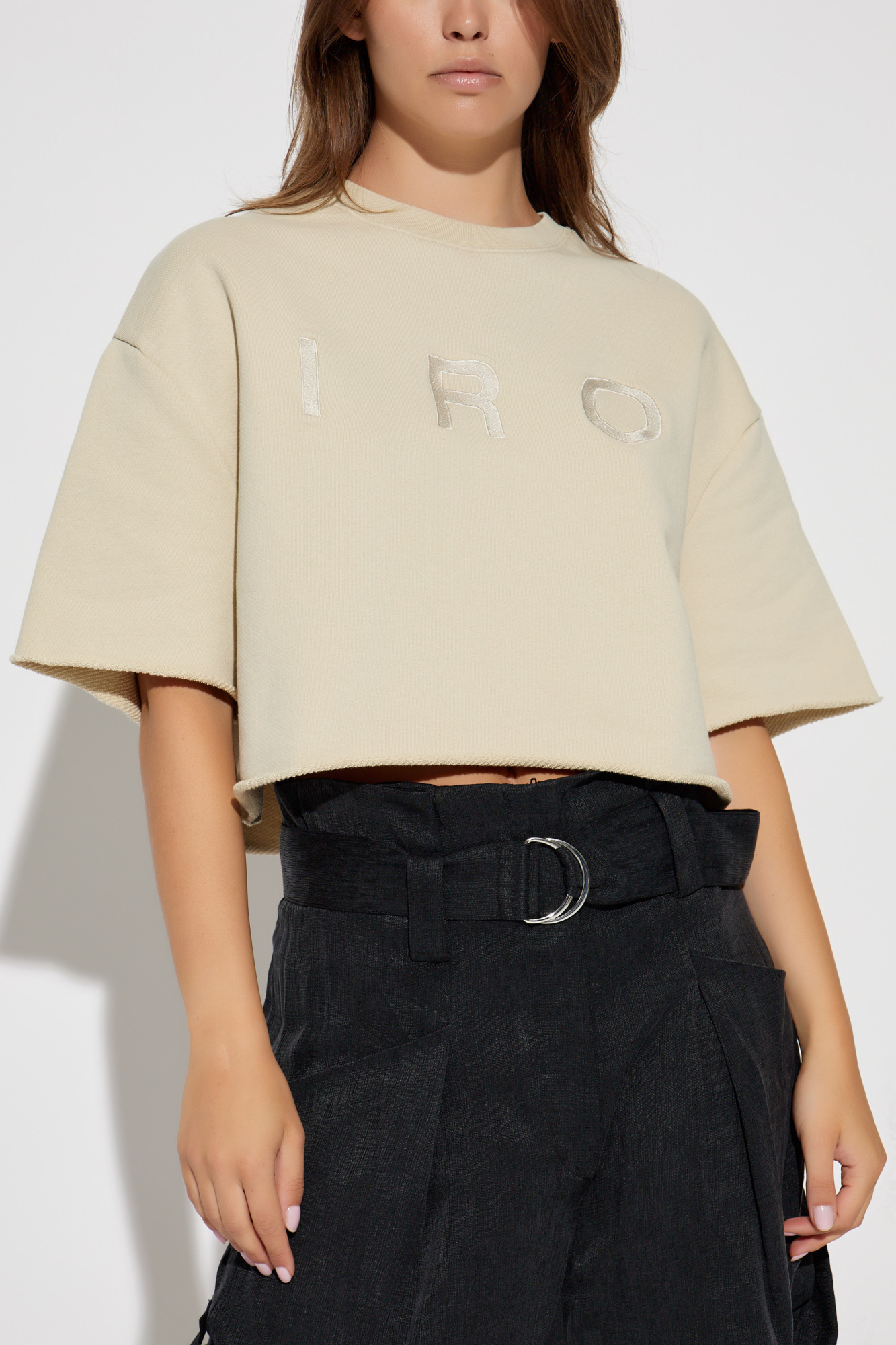 Shop Iro Round-neck Sweater In Nude
