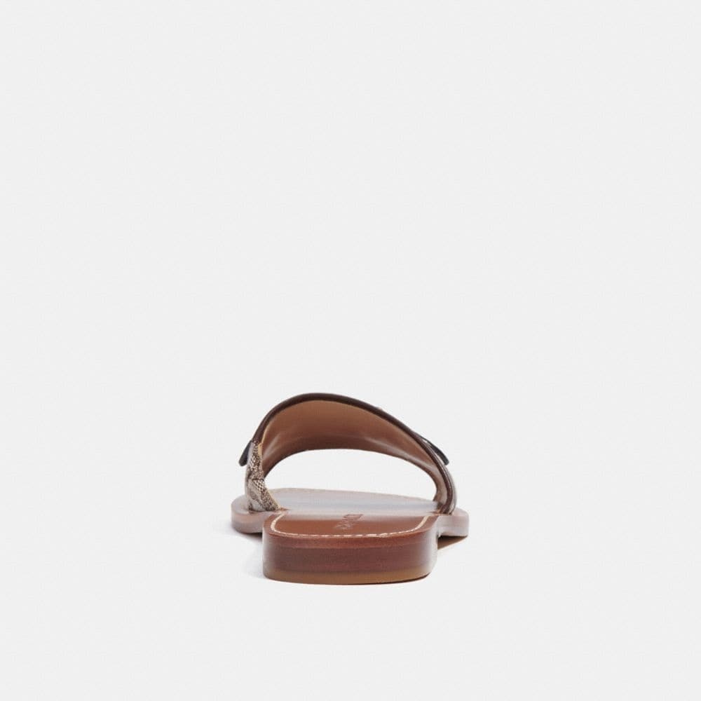 Coach Logo Slippers In Multicolor