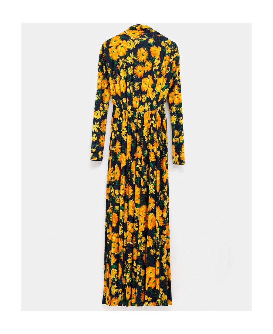 Balenciaga Layered Floral-print Stretch-jersey Playsuit In Black