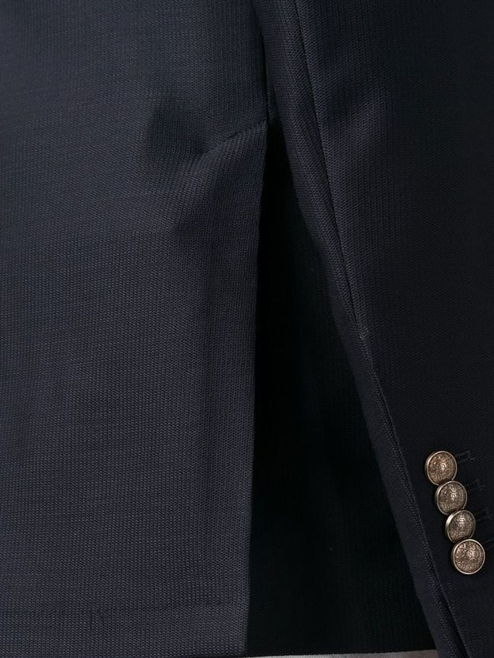 Tagliatore Double-breasted Wool Blazer In Black