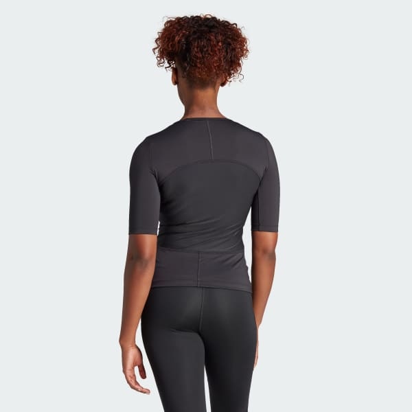 Shop Adidas By Stella Mccartney Truepurpose Logo-print Training T-shirt In Black