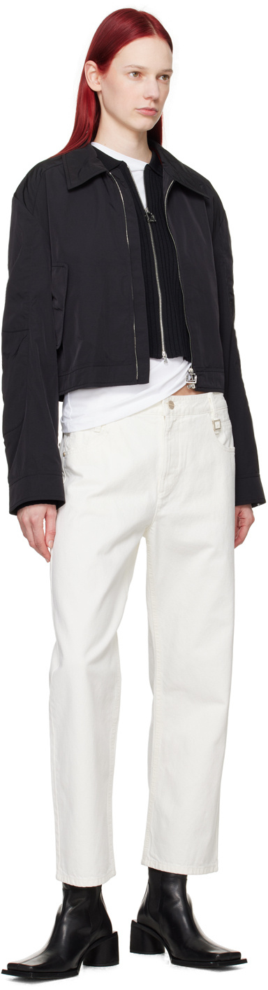 Wooyoungmi Embossed Patch Denim Trousers