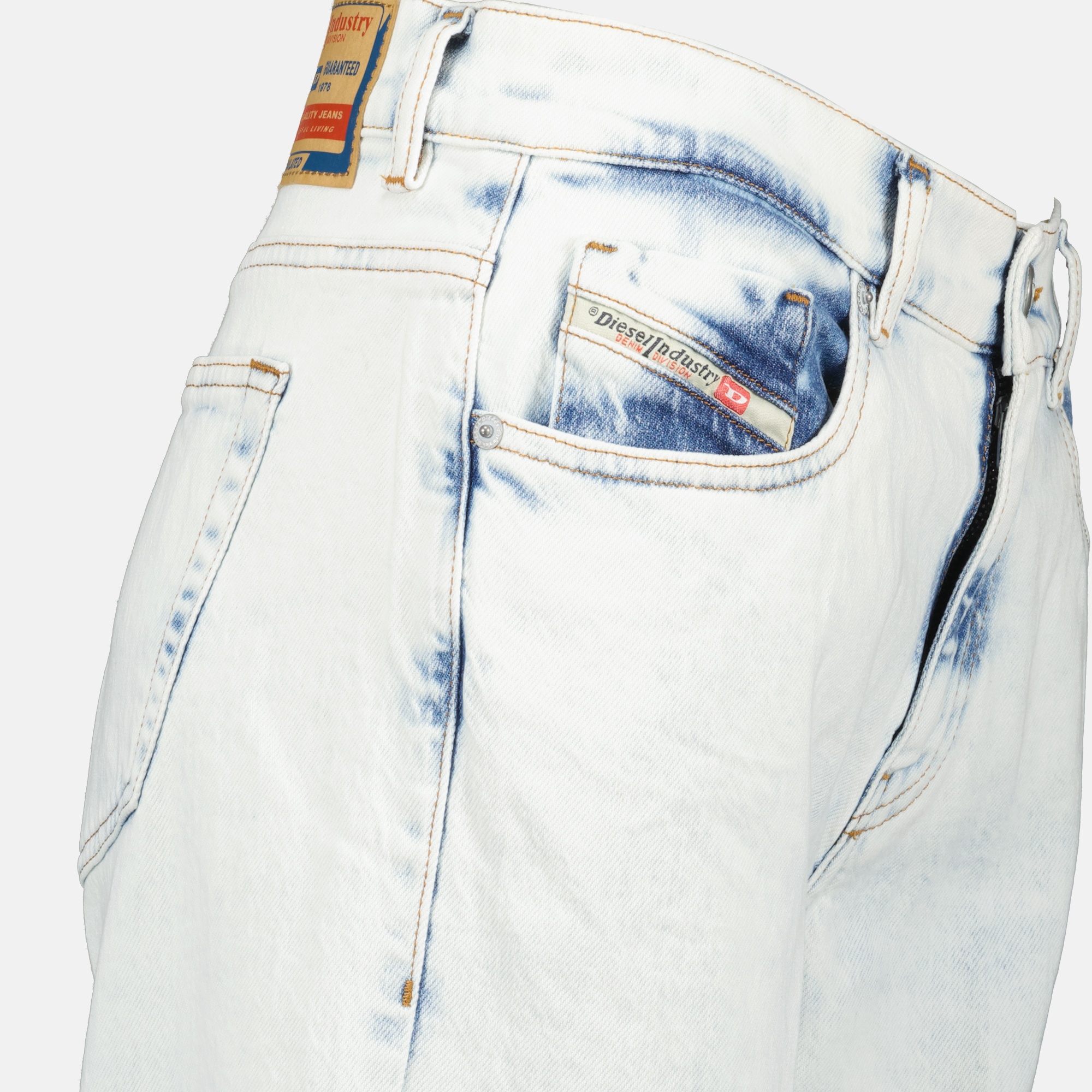 Diesel Belt-loop Jeans In White