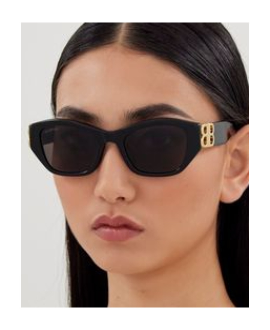 Balenciaga Eyewear Rectangular Frame Sunglasses In Black