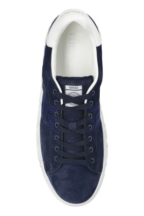 Versace Lace-up Low-top Sneakers In Blue