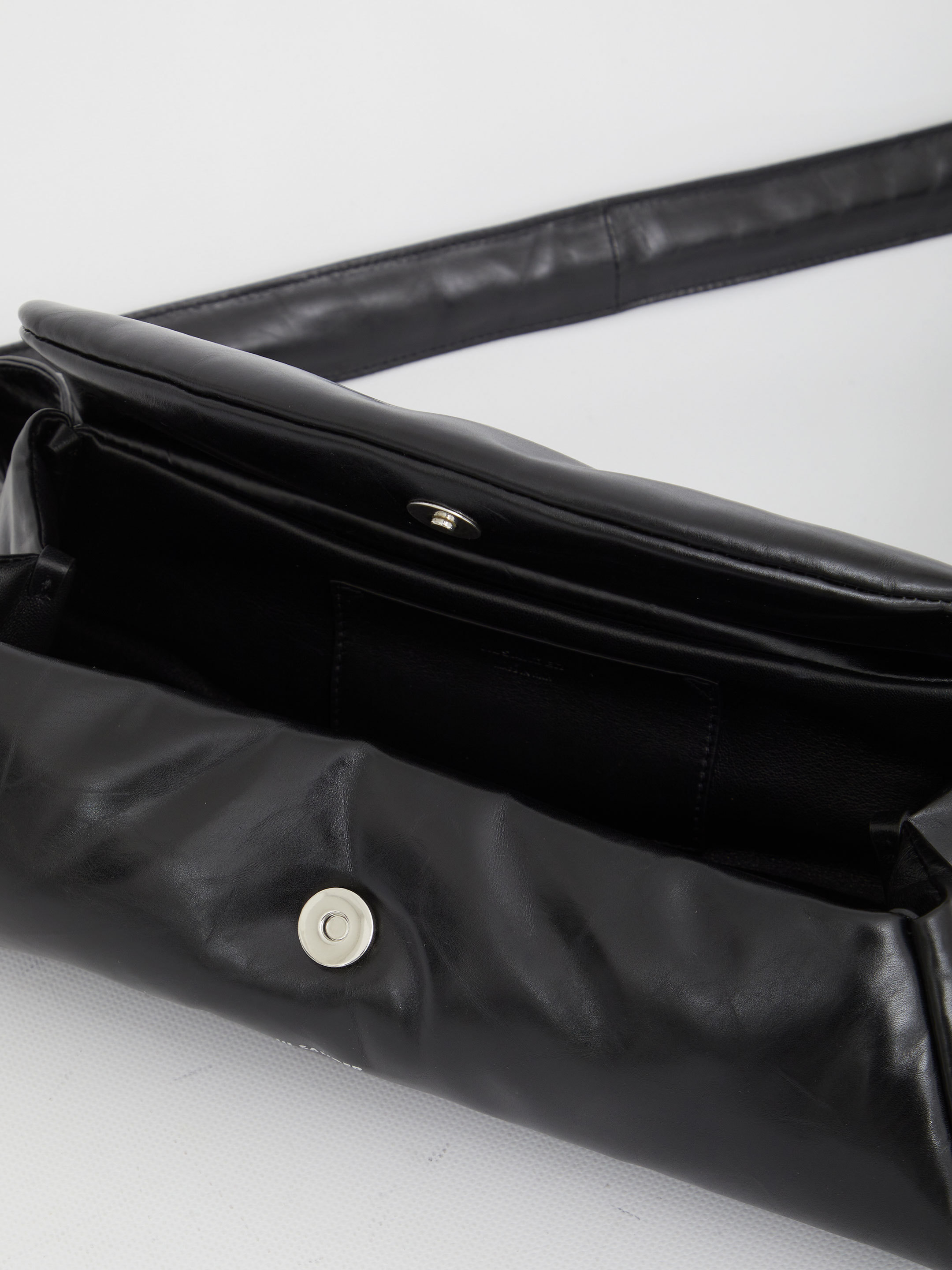 Jil Sander Small Cannolo Padded Leather Bag In Black