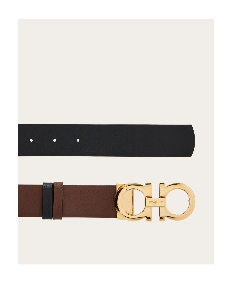 FERRAGAMO SALVATORE FERRAGAMO REVERSIBLE GANCINI BELT