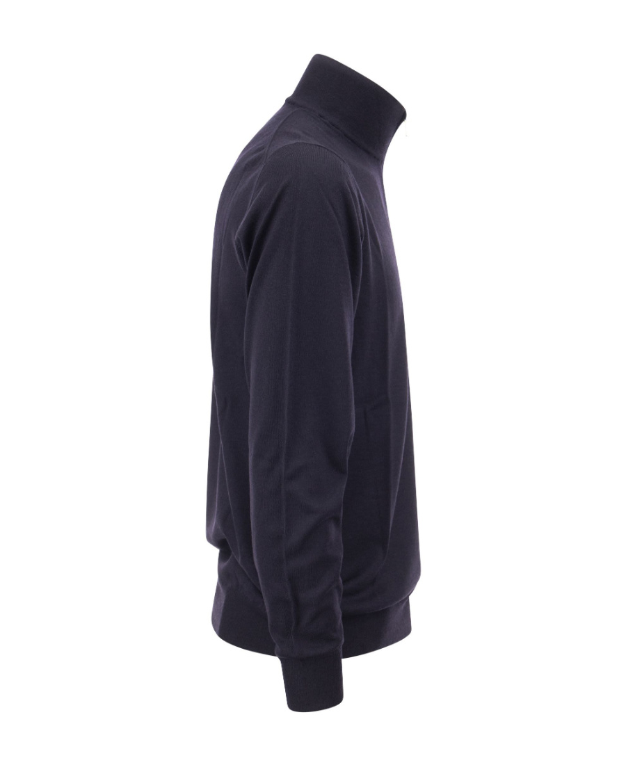 Fedeli High-neck Long-sleeved Sweater In Black