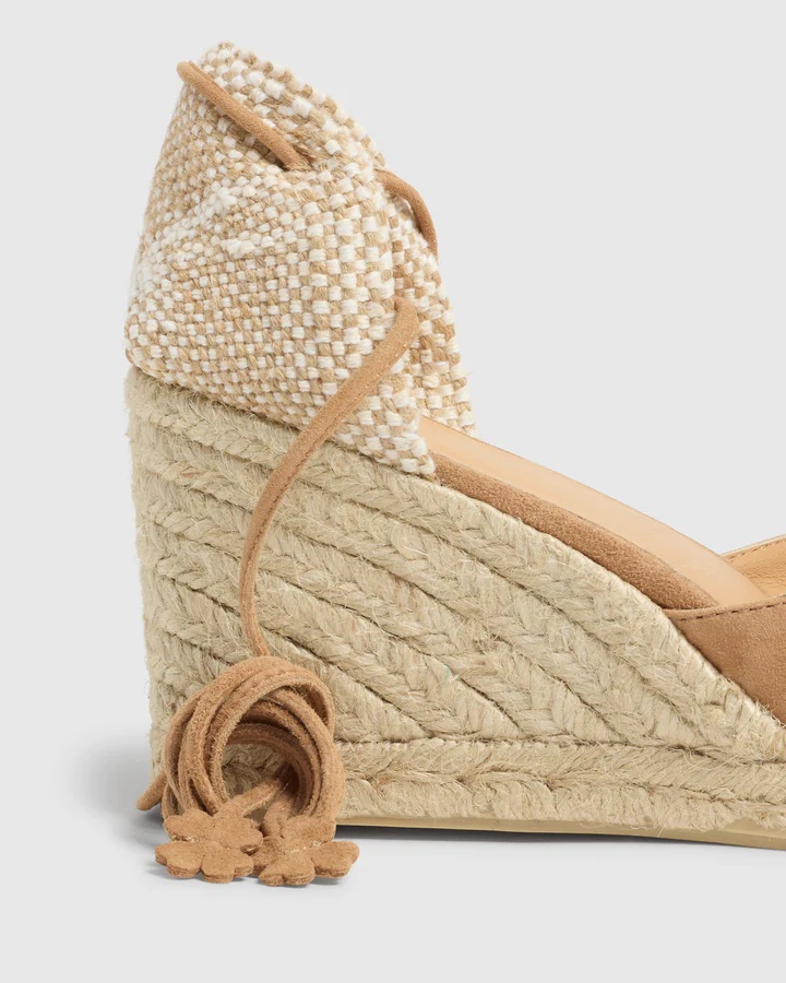 Castaã±er Platform Espadrilles In Nude