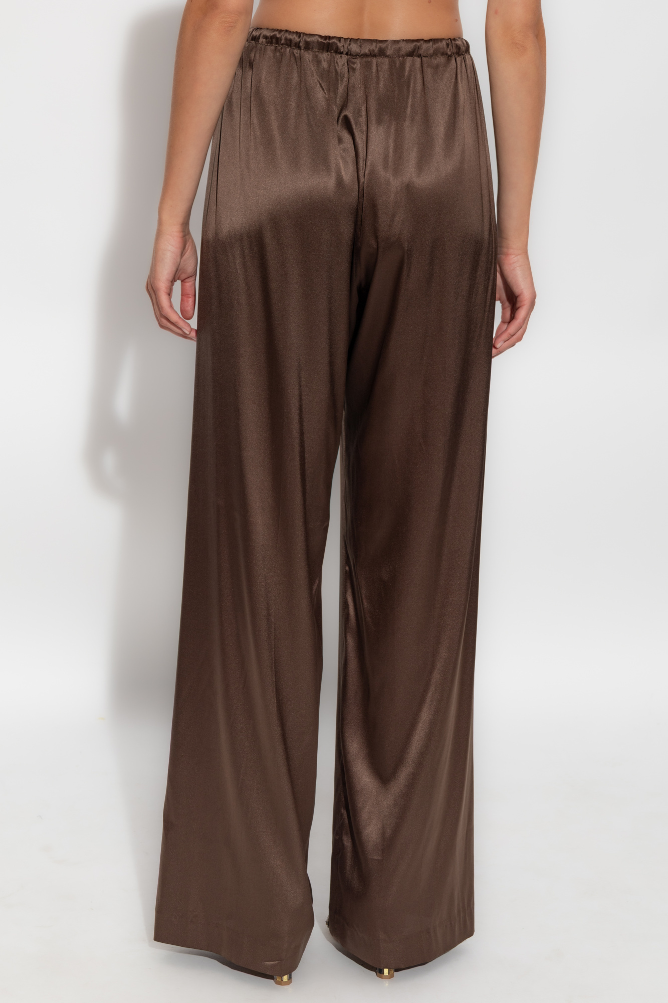 Dries Van Noten Drawstring Casual Pants In Brown