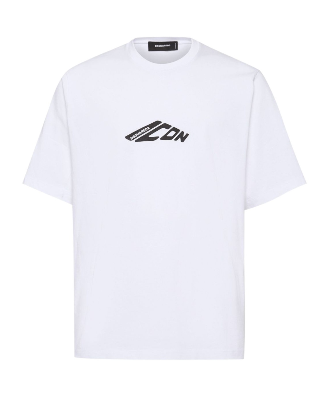 Shop Dsquared2 Icon Logo Printed Crewneck T-shirt In White