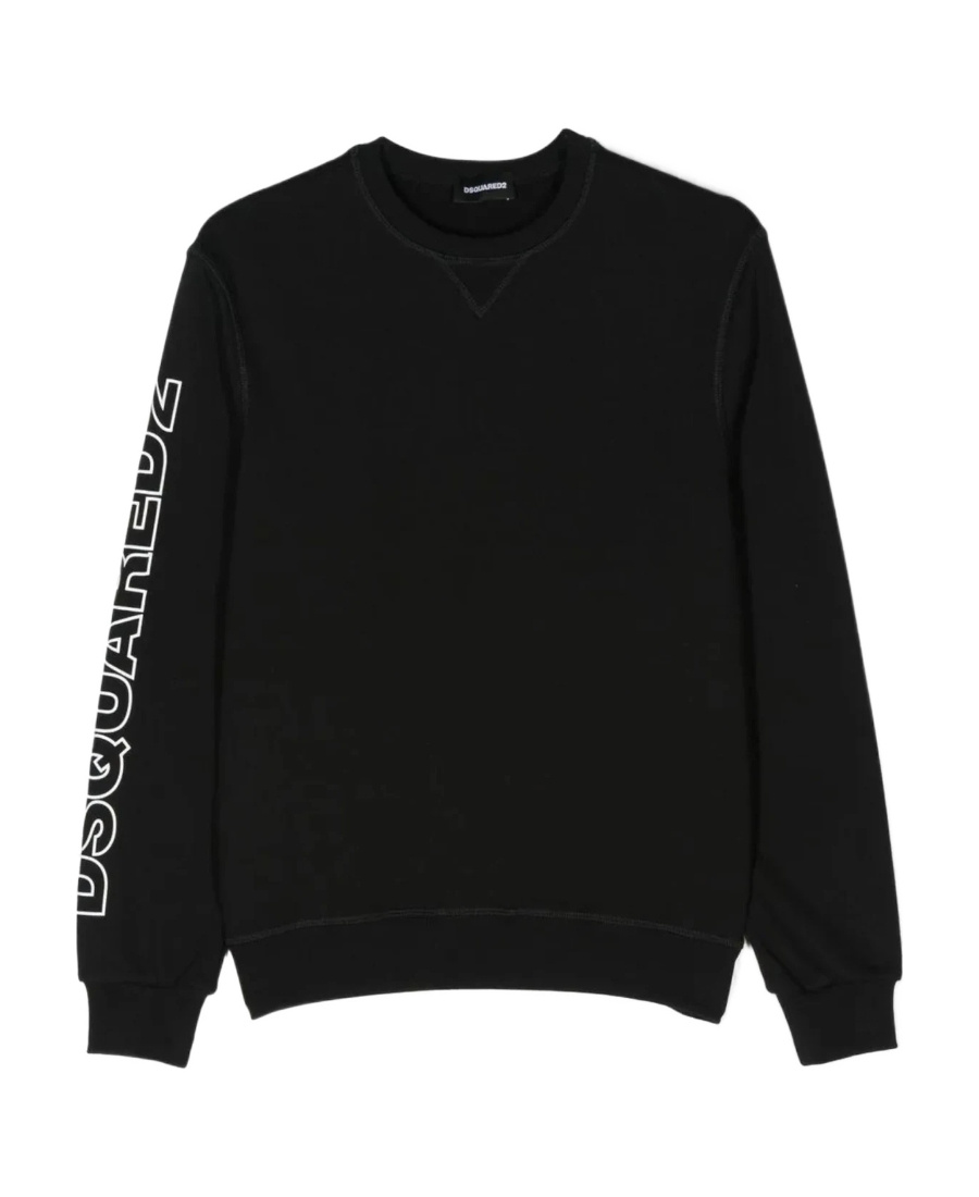 Dsquared2 Logo Printed Sweater In Black