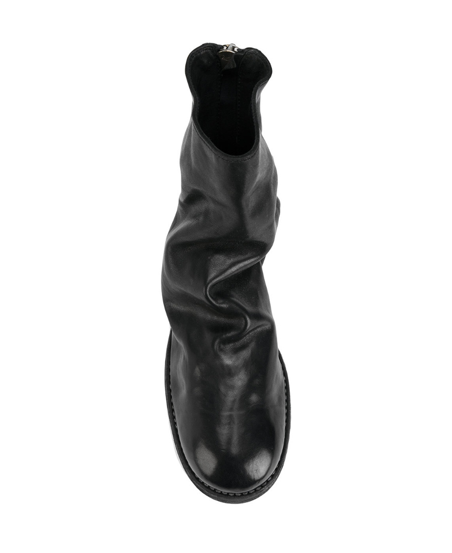 Guidi Soft Zipped Ankle Boots In Black