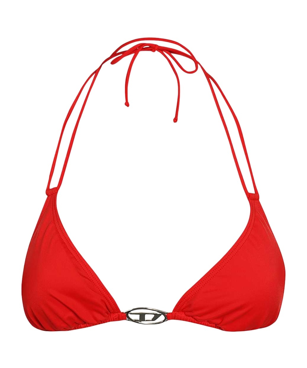 Diesel Triangle Bikini Top In Red