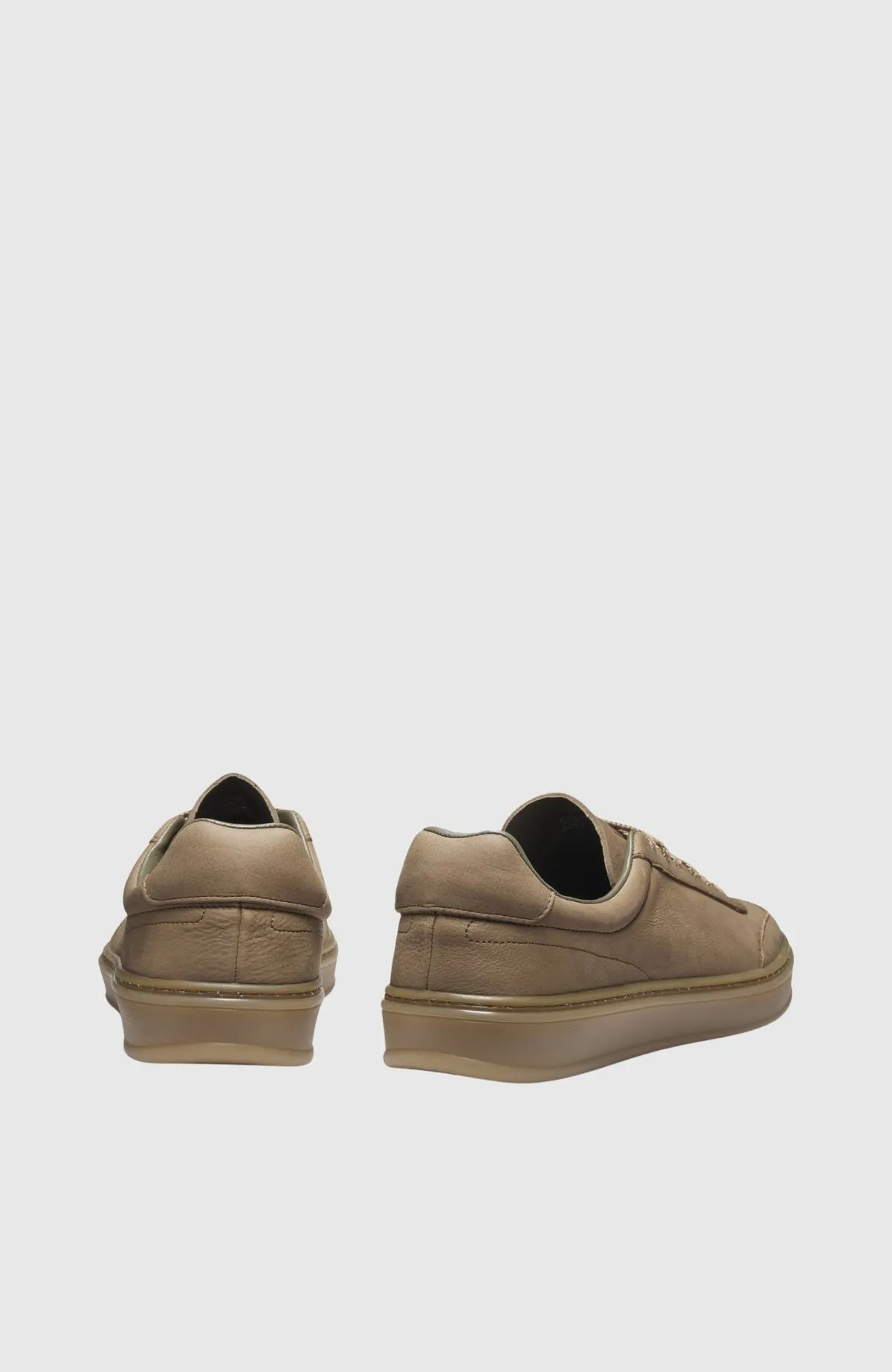 Hugo Boss Round-toe Low-top Casual Shoes In Brown